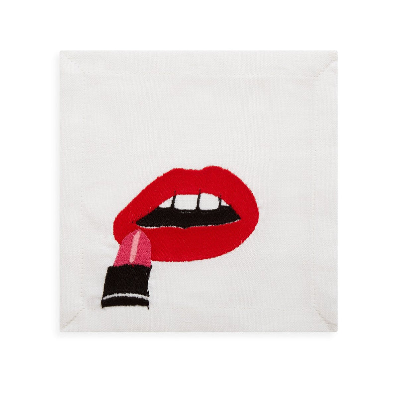 media image for lips cocktail napkins 2 275