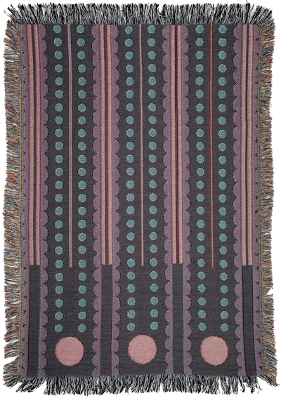 product image for Olive & Cranberry Woven Blanket 84
