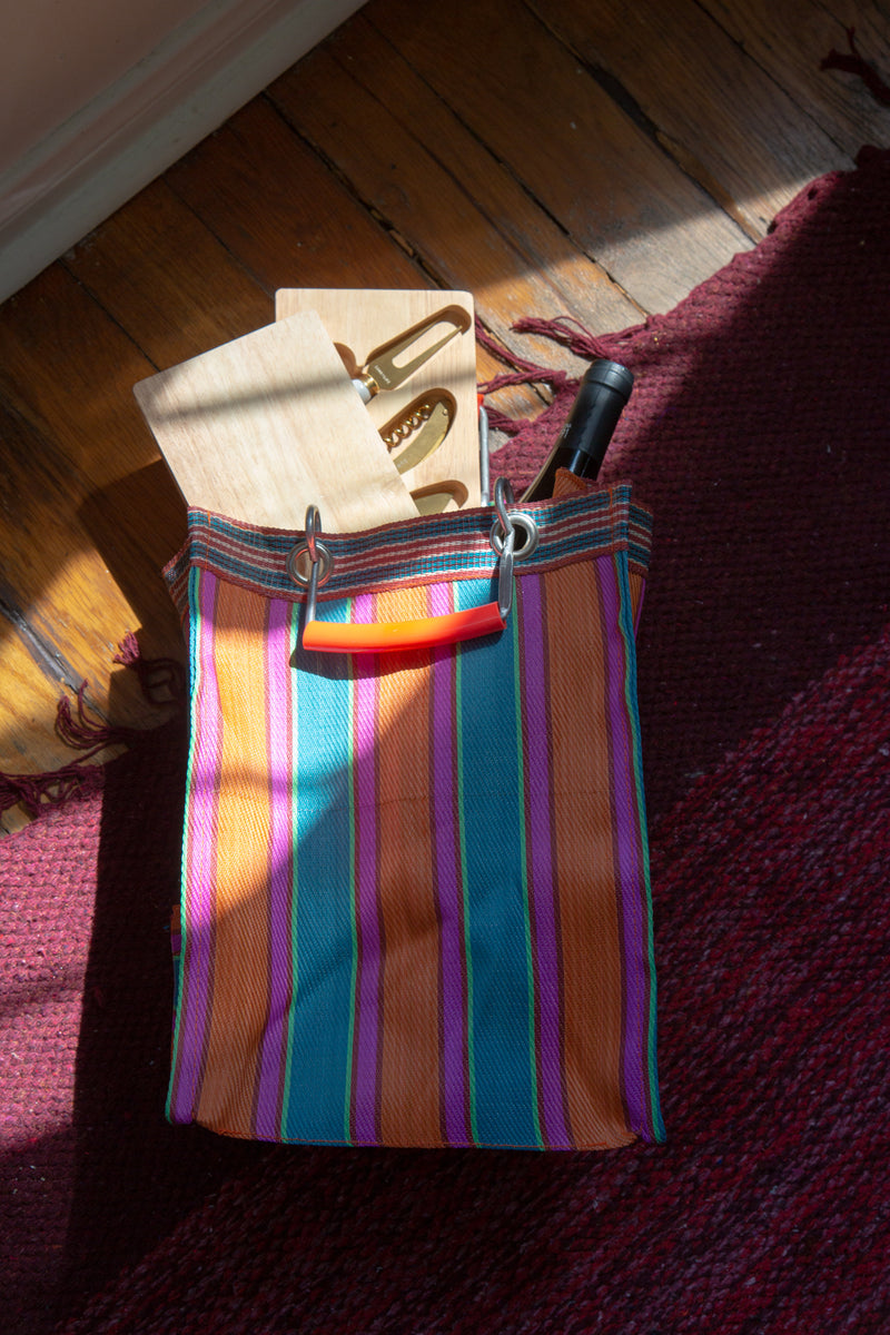 media image for Recycled Plastic Stripe Bag - Rectangle D30 253