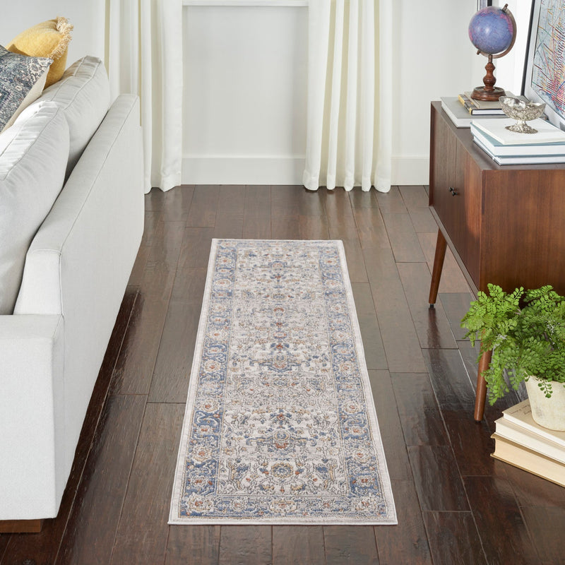 media image for Nicole Curtis Series 4 Cream Blue Vintage Rug By Nicole Curtis Nsn 099446163400 10 280