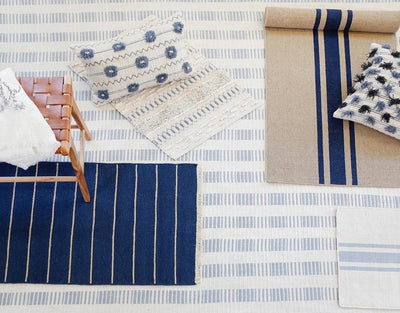 product image for warby handwoven rug in navy in multiple sizes design by pom pom at home 8 75