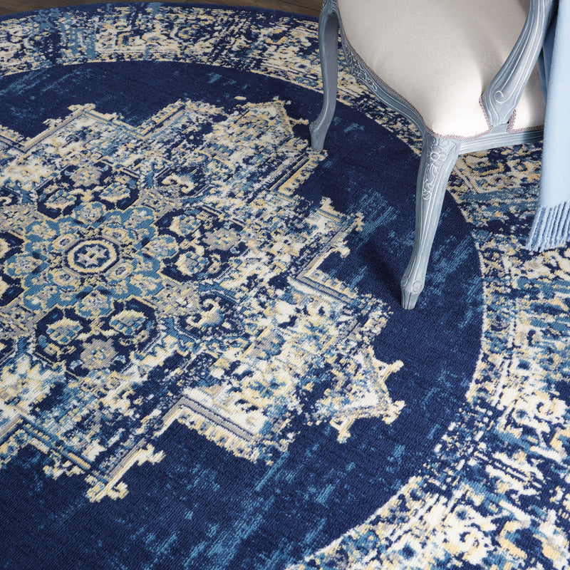 media image for grafix navy blue rug by nourison 99446115614 redo 6 294