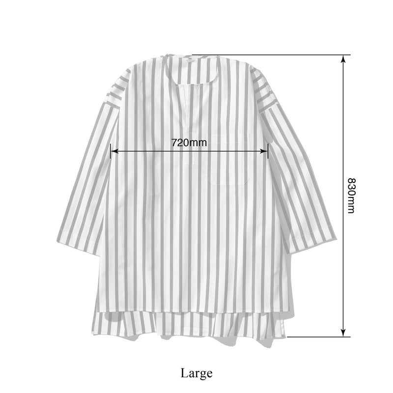 media image for Cotton Stripe Shirt Crew Neck 9 279