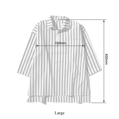 product image for Cotton Stripe Shirt Regular Collar 9 4