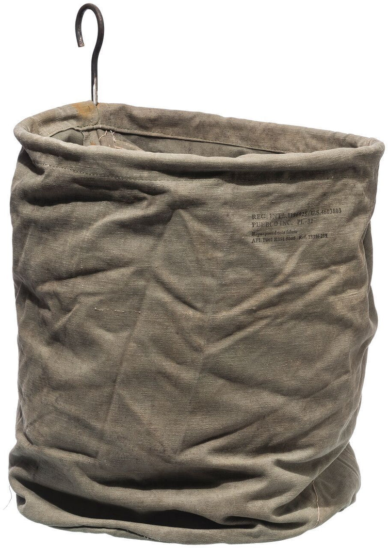 media image for large vintage tent fabric hook basket design by puebco 4 241