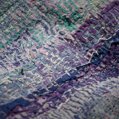 product image for Covered Vintage Kantha Quilt Medium Organizer Puebco 113845 6 24