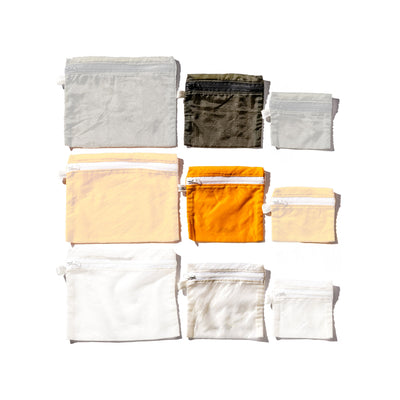 product image for vintage parachute light pouch medium white design by puebco 4 61