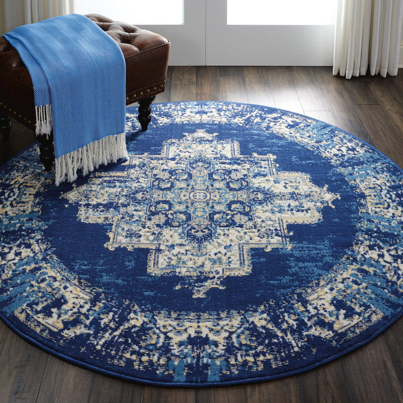 media image for grafix navy blue rug by nourison 99446115614 redo 5 232