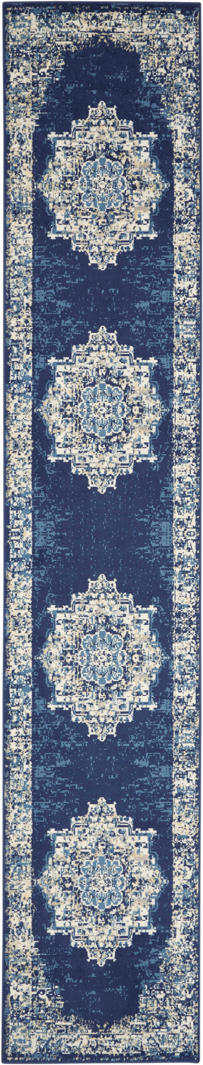 product image for grafix navy blue rug by nourison 99446115614 redo 3 26