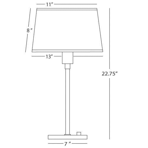 media image for Real Simple Collection Club Table Lamp design by Robert Abbey 223