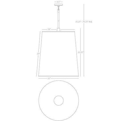 product image for Rico Espinet Buster Pendant design by Robert Abbey 23