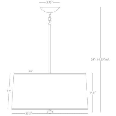 product image for Penelope Pendant In Ascot White Design By Robert Abbey 2 99