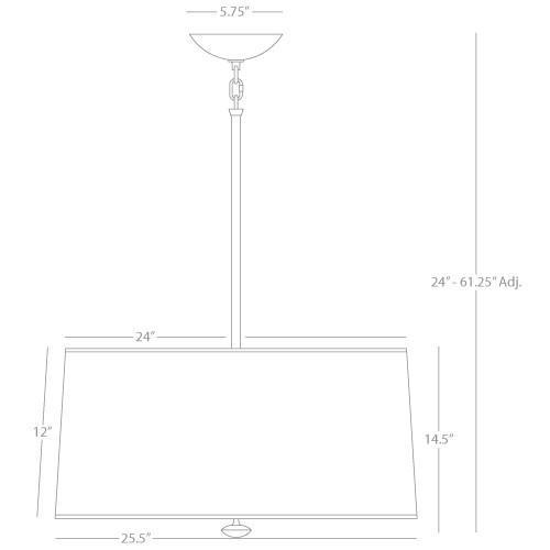 media image for Penelope Pendant In Ascot White Design By Robert Abbey 2 271