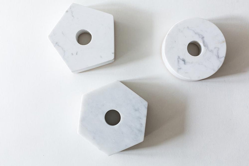 media image for Marble Candle Holder in Various Colors & Shapes design by Fort Standard 234