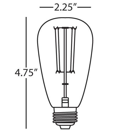 media image for 1 - 40W Historical Bulb by Robert Abbey 214