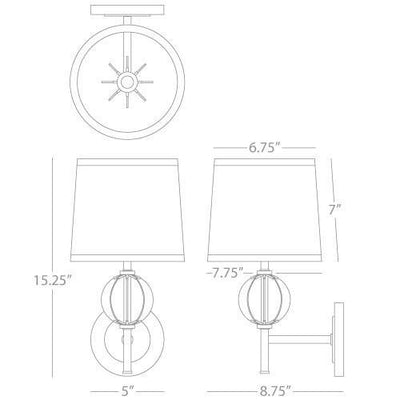 product image for Latitude Collection Wall Sconce design by Robert Abbey 92