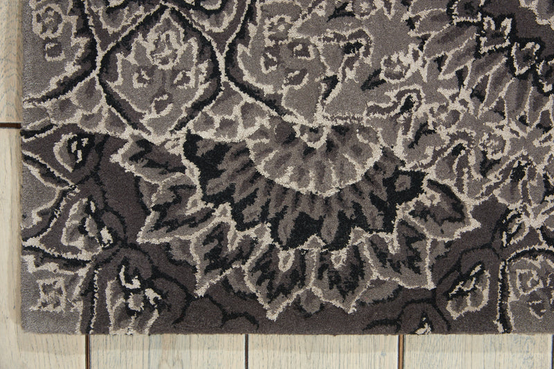 media image for nourison 2000 hand tufted black grey rug by nourison nsn 099446157768 2 246