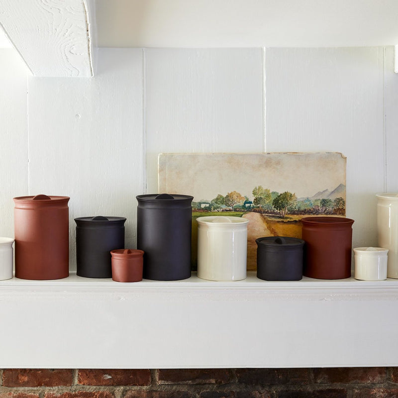 media image for Larder Matte Black Crock 210