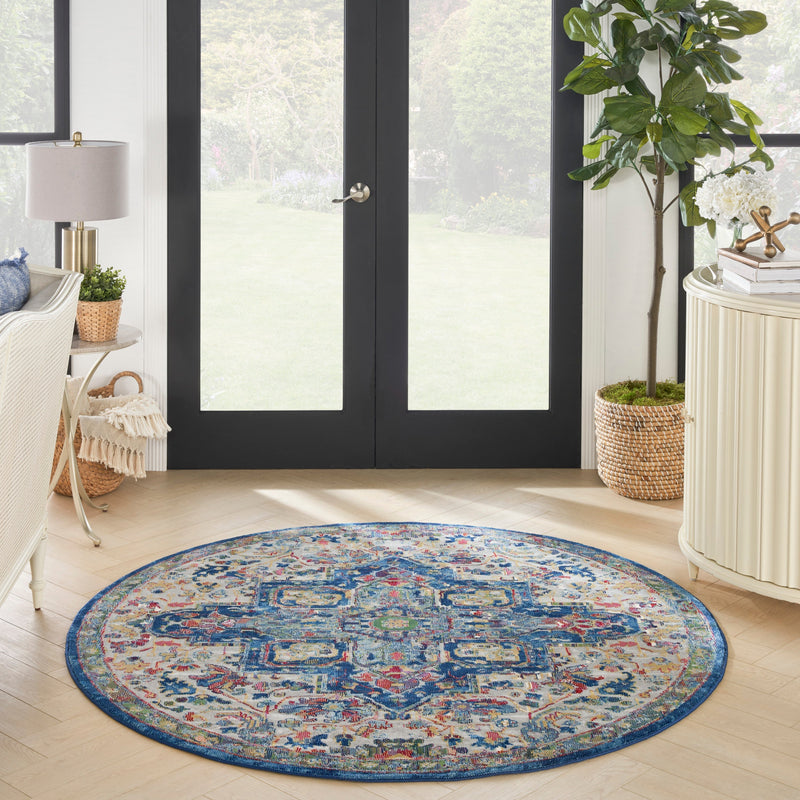 media image for ankara global grey navy rug by nourison 99446001573 redo 7 216