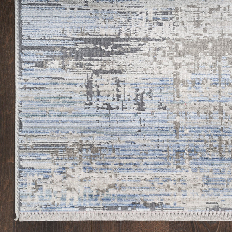 media image for Nourison Home Abstract Hues Blue Grey Modern Rug By Nourison Nsn 099446904546 5 256