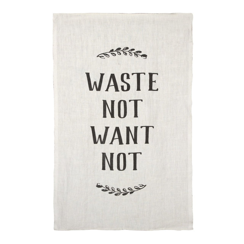 media image for Waste Not, Want Not Pure Linen Tea Towel 242